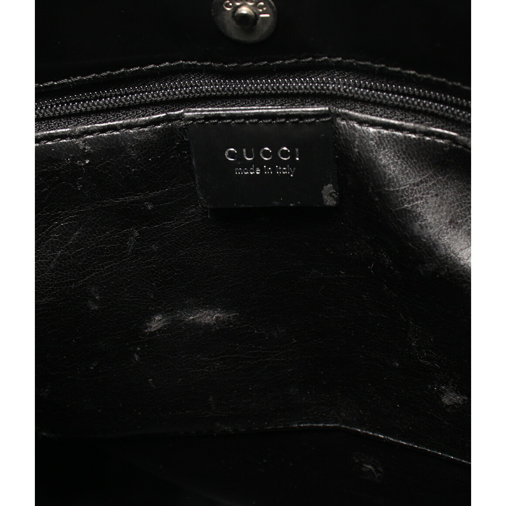 Gucci Leather Patent Black Bag Shoulder Tote - Picture 6 of 6